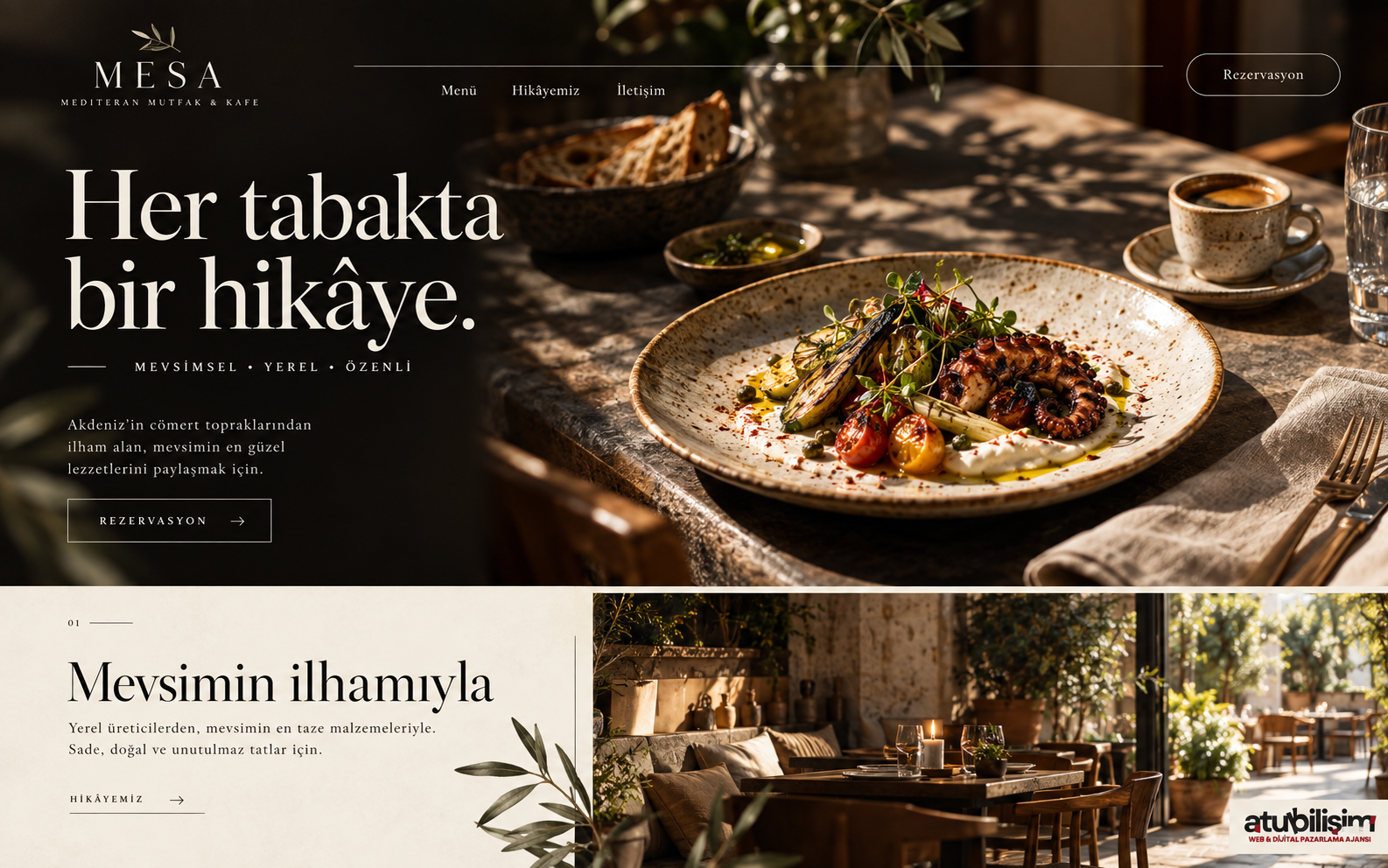 Restoran ve Kafeler için Web Tasarım ve Online Sipariş