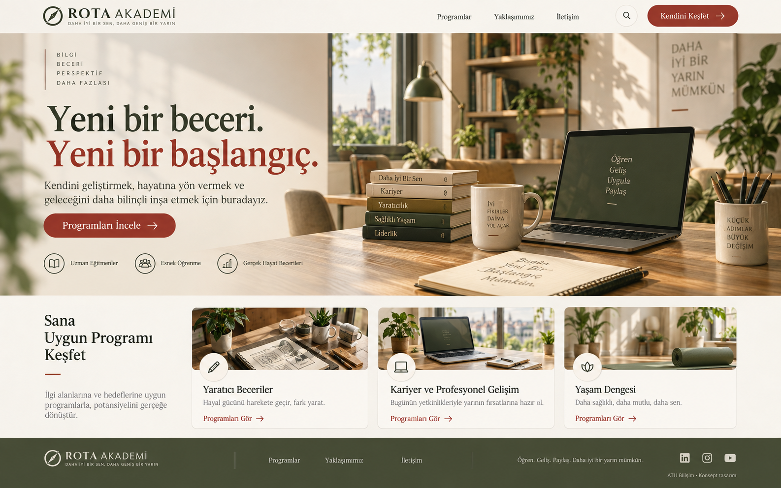 Eğitim Kurumları ve Kurslar için Web Tasarım