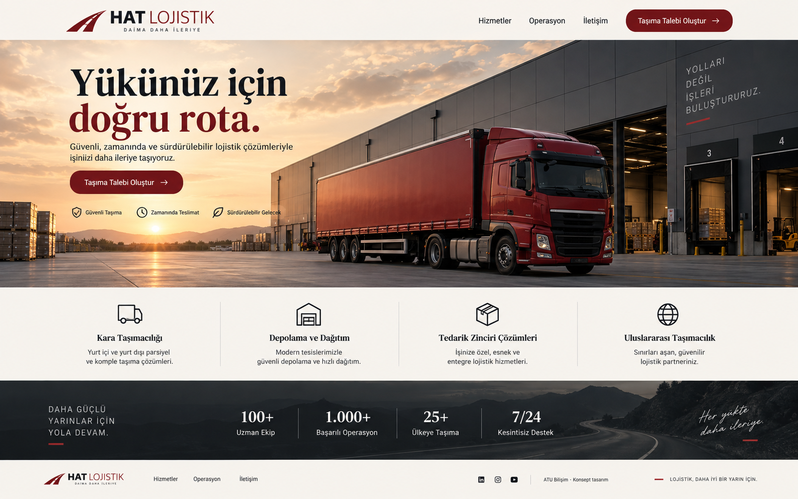 Lojistik ve Nakliye Firmaları için Web Tasarım