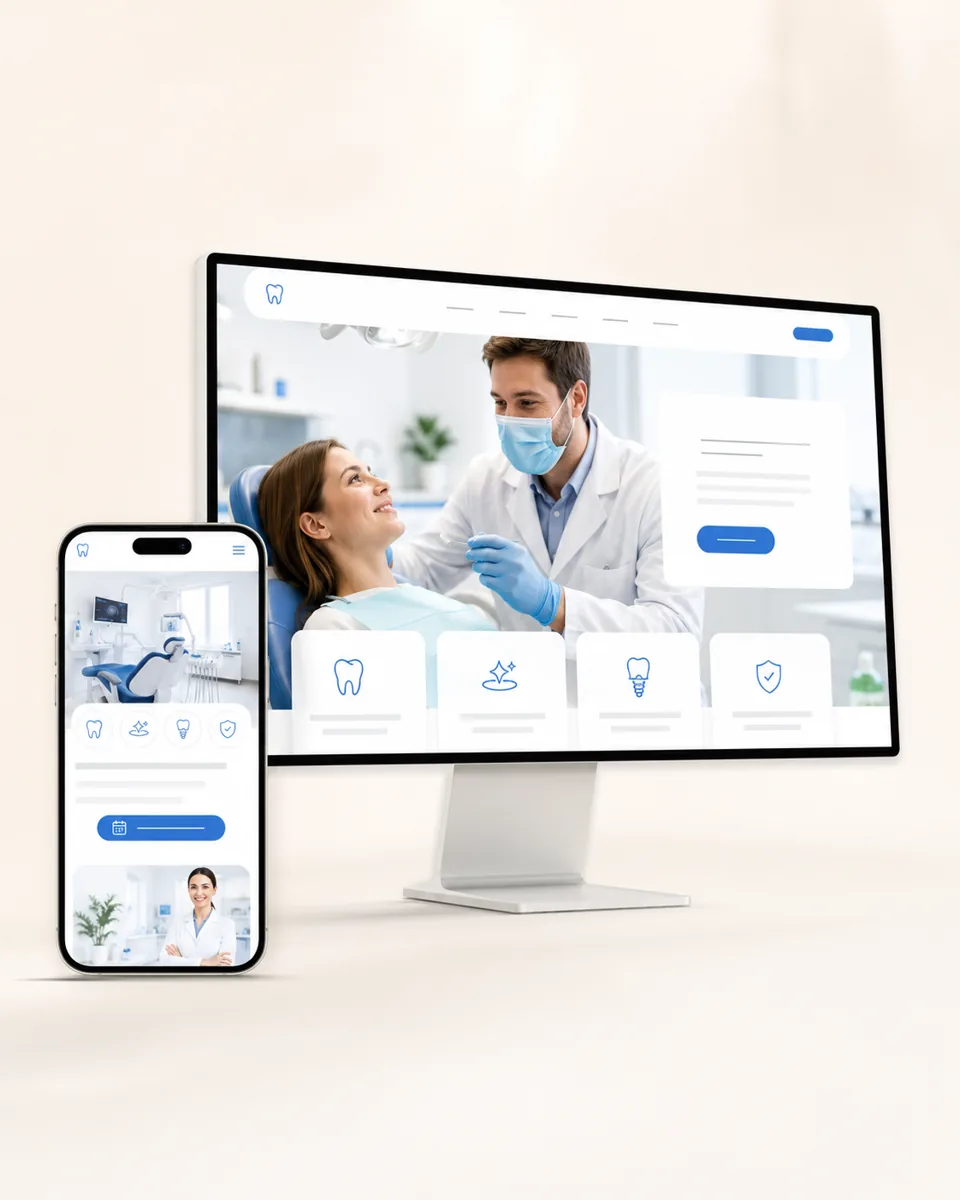 Diş Kliniği Web Sitesi web tasarım örneği