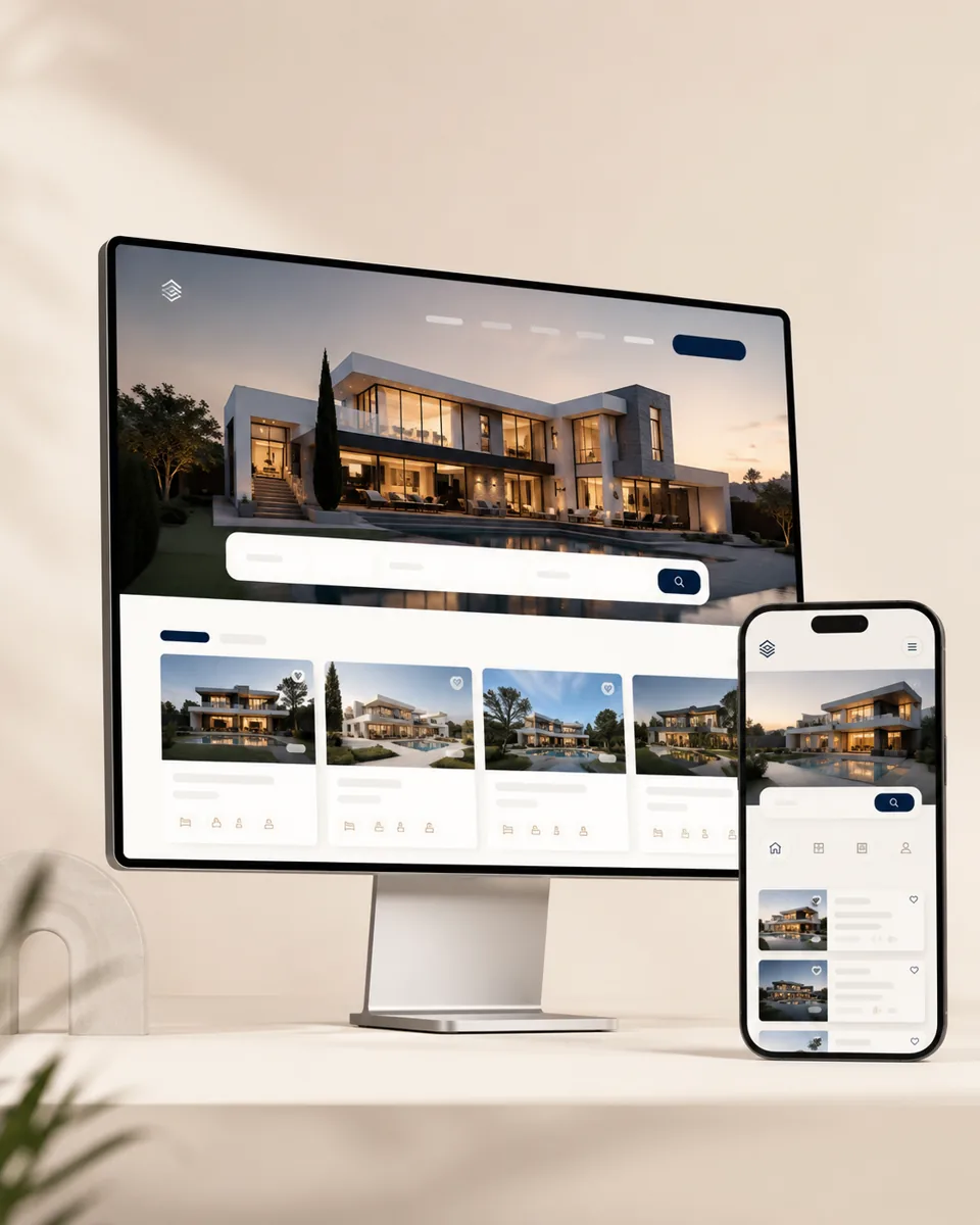 Emlak Web Sitesi web tasarım örneği