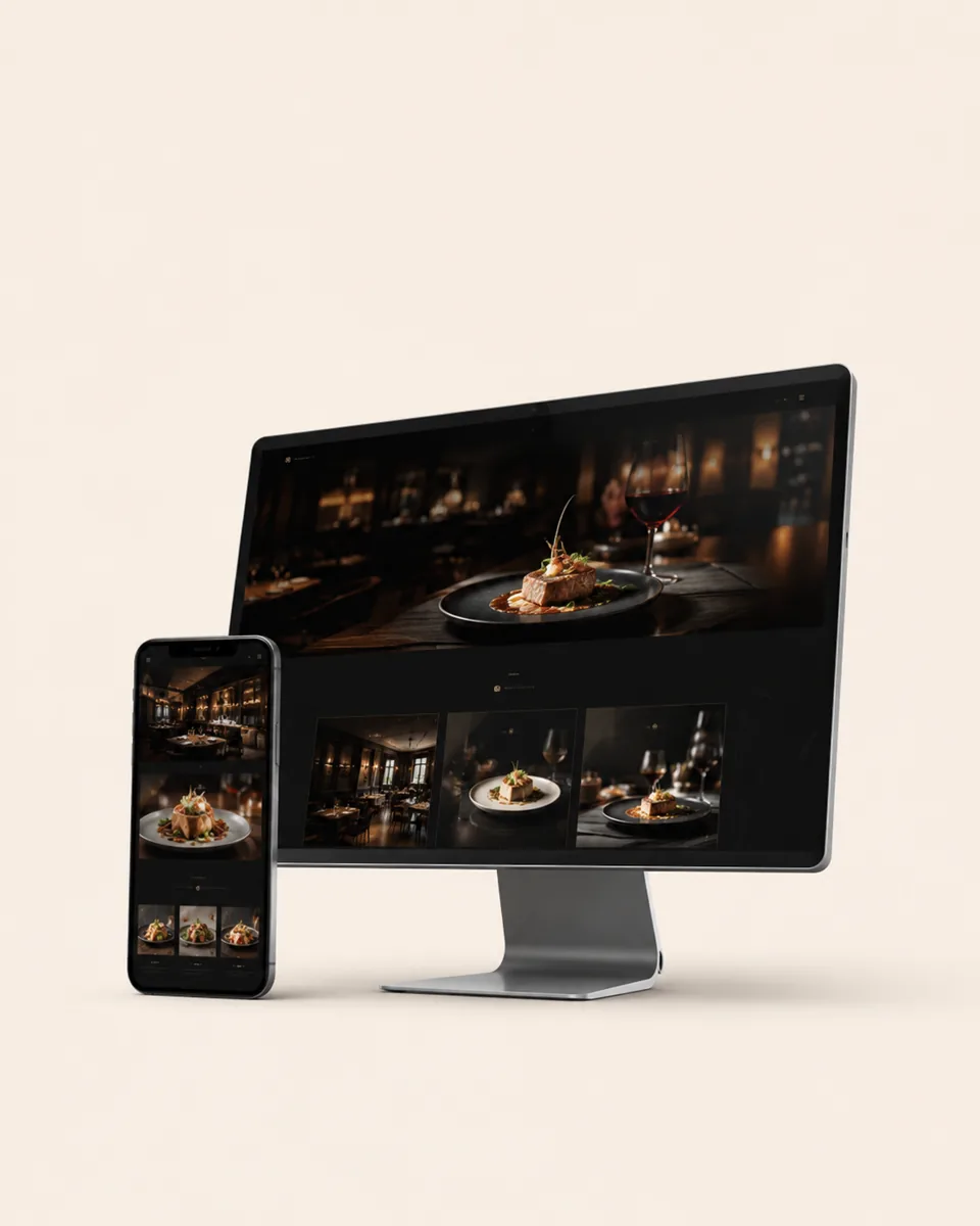 Restoran Web Sitesi web tasarım örneği