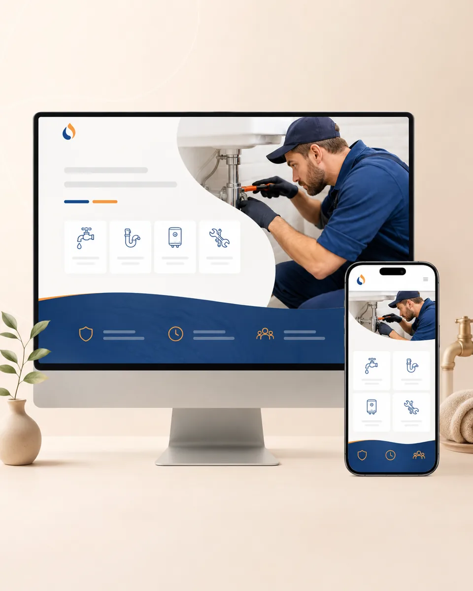 Tesisatçı Web Sitesi web tasarım örneği